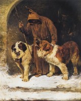 Sommige honden kunnen van nature goed tegen de kou / Bron: John Emms (18441912), Wikimedia Commons (Publiek domein)