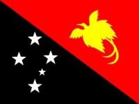 Papua Nieuw-Guinea vlag met paradijsvogel